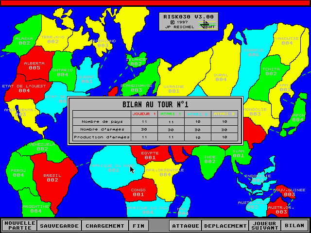 Risk 030 [Falcon030] [TT030] atari screenshot